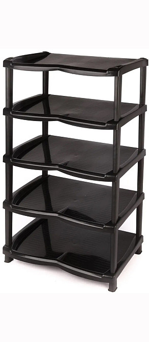 Полка для обуви чёрная 