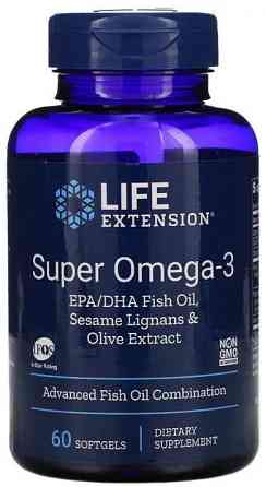 Омега-3 риб'ячий жир Life Extension Super Omega-3 60 капс Київ