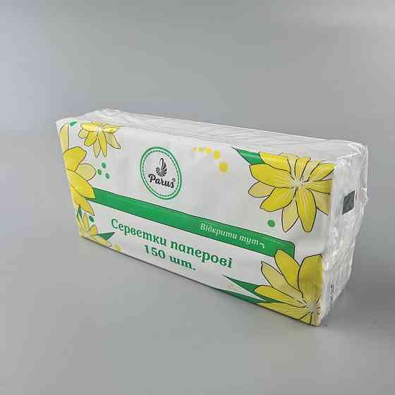 Серветка косметична 150 шт. 20*20 Одеса в пакованні по 7 Ромашка (1 пачка) Харків