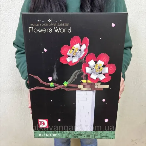 Конструктор сакура квіти у вазі 476 деталей висота 36 см Хмельницький
