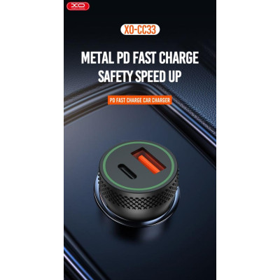 Зарядний пристрій XO 1xUSB QC3.0 + 1xUSB-C PD18W black (CC33-BK) Вінниця - фото 6