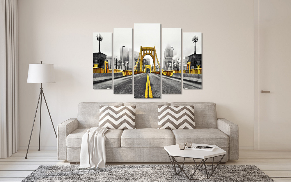 Модульна картина у вітальню/спальню Золотий міст   LM017_5 90х132 см Київ - фото 2
