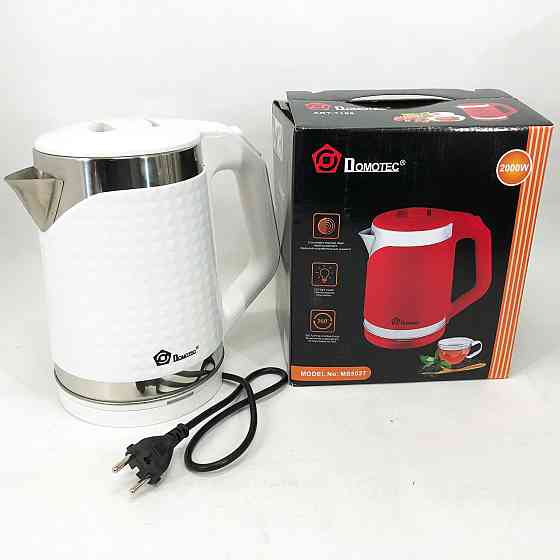 Якісні електрочайник Domotec MS-5027 2000 Вт 2.2 л, Хороший електричний чайник, Електрочайник пластик XT-48 Київ