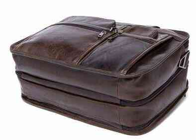 Сумка для ноутбука из натуральной кожи Vintage 14870 Коричневая Киев