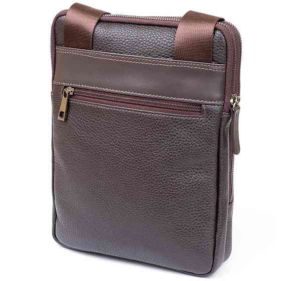Сумка чоловіча планшет на два відділення шкіряна флотар (SHVIGEL) Київ