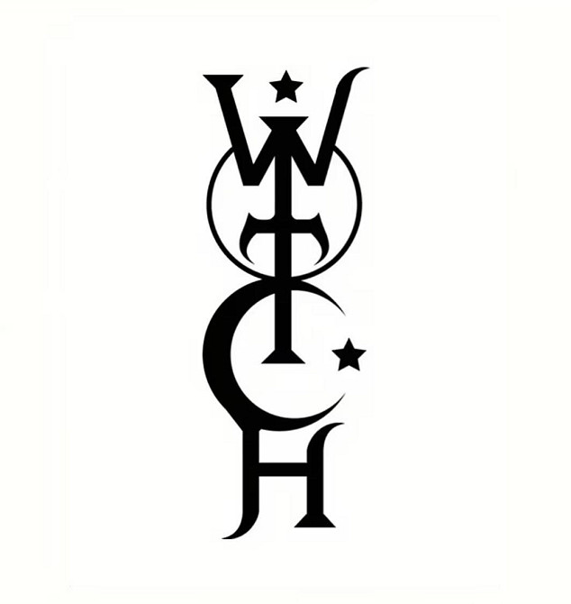 Наклейка виниловая WITCH ведьма символ готический чёрная 14 см Киев - изображение 1