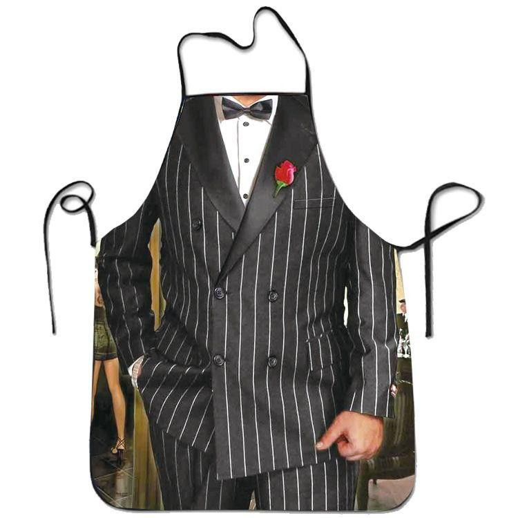 Прикольный фартук для мужчин Костюм 75 на 60 см черный Киев - изображение 3