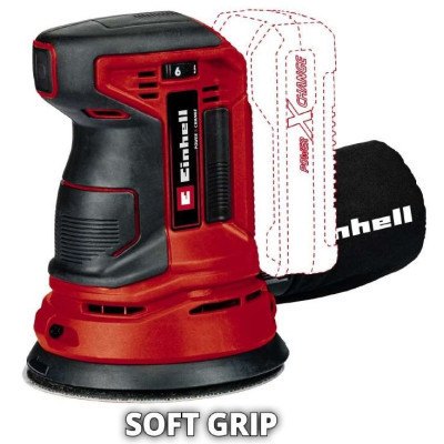 Шліфувальна машина Einhell TE-RS 18LI - Solo 18В, 125 мм, 14000-22000кол/хв, (без АКБ та ЗП) (4462010) Вінниця - фото 11