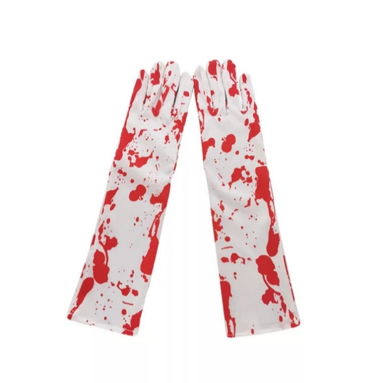 Одяг для Хеллоуїна рукавички one size біло-червоний Київ - фото 1