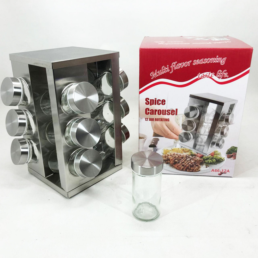 Столові набори спецій на підставці UNIQUE, Бокс для спецій, Диспенсери для сипучих продуктів CB-49 Івано-Франківськ - фото 1