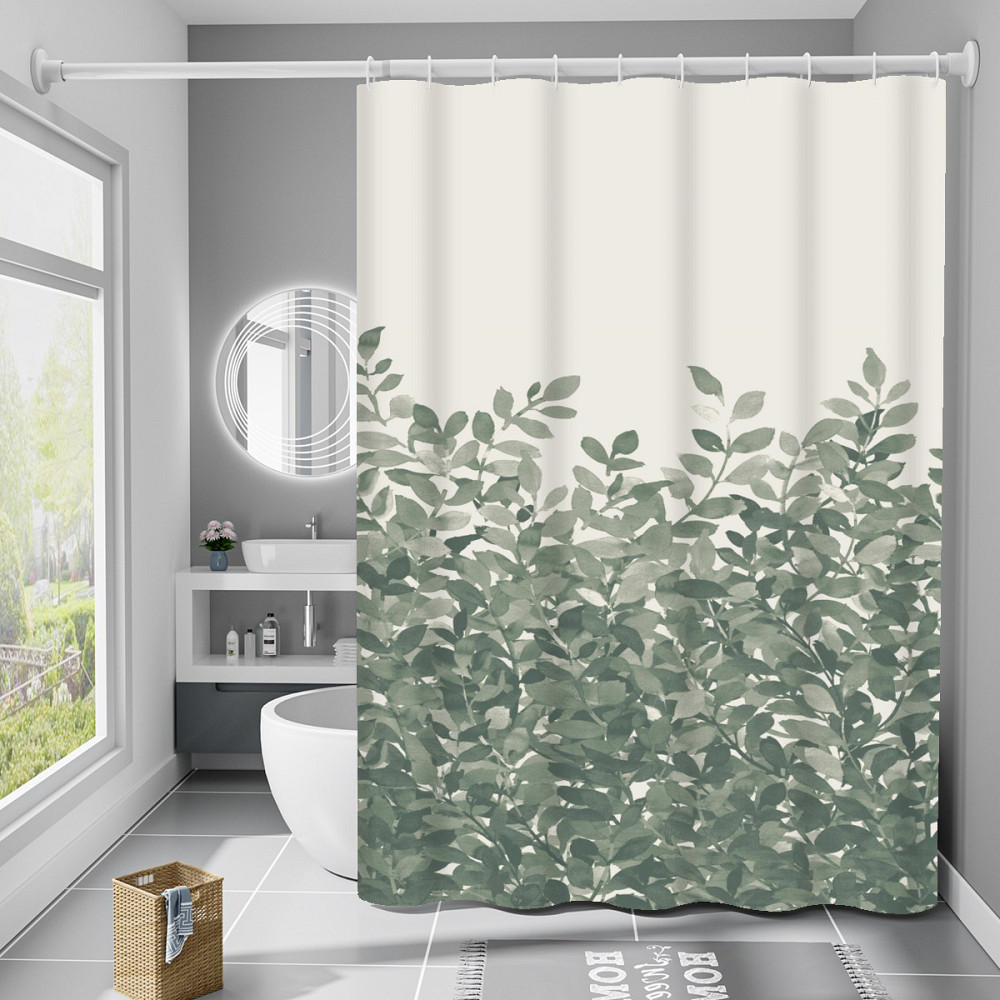 Шторка для ванни з поліестеру водонепроникна Bathlux 180x180 см з кільцями, фіранка для ванної кімнати Кам'янець-Подільський - фото 1