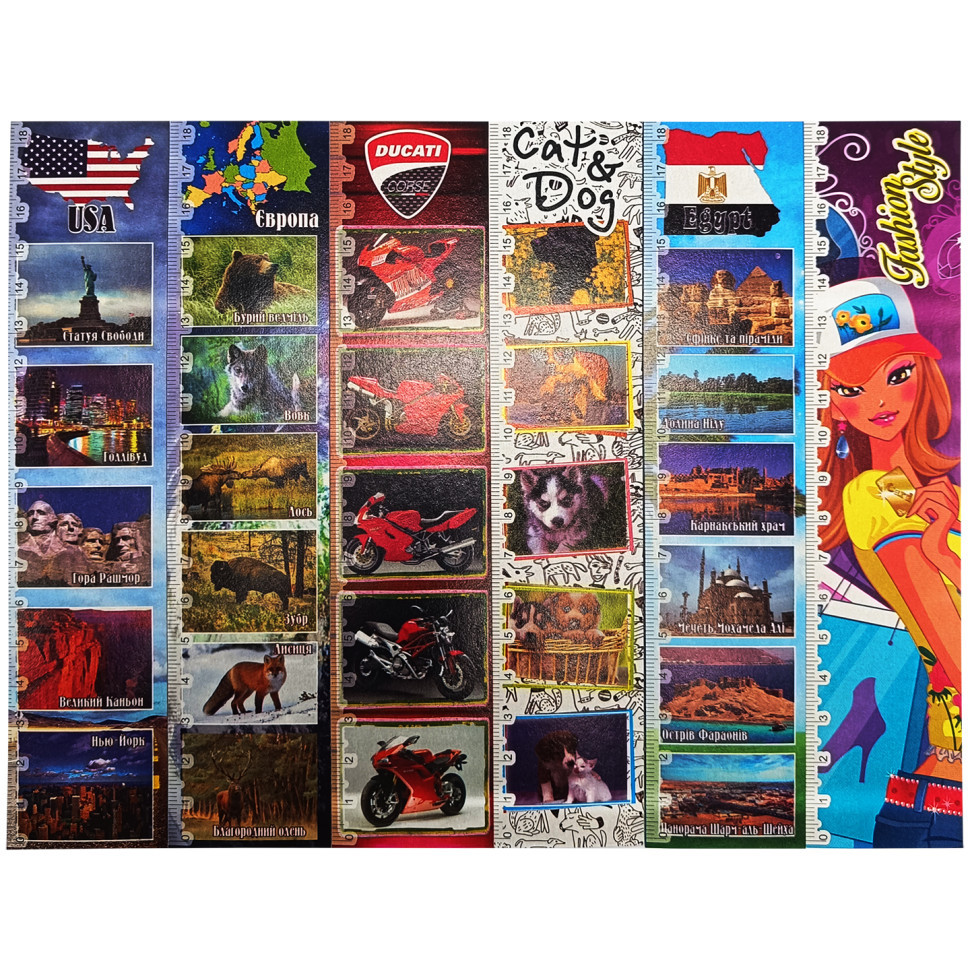 Набір закладок для книг MIX ЗК-01-06, 6 шт Вінниця - фото 1