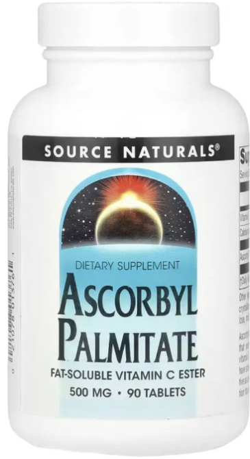Витамин C Source Naturals Ascorbyl Palmitate 500mg 90 таб Киев - изображение 1