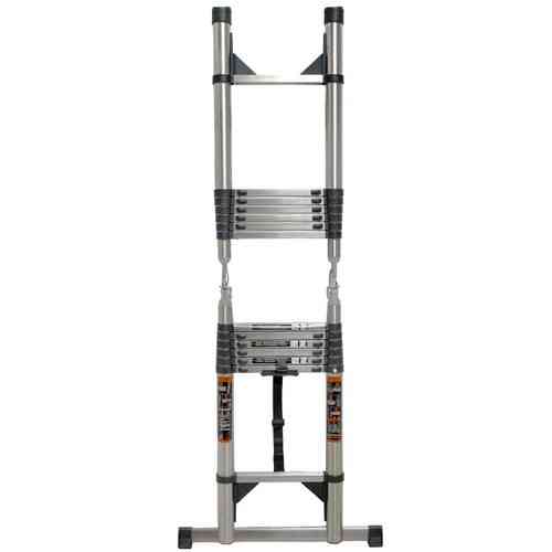 Лестница телескопическая 2.9м+2.9м, складная стремянка, нержавеющая сталь Киев