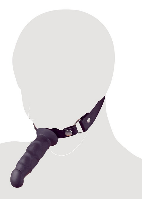 Кляп-фалоімітатор - Fetish Collection Heavy Duty Dildo Gag Sex Aura Київ - фото 5