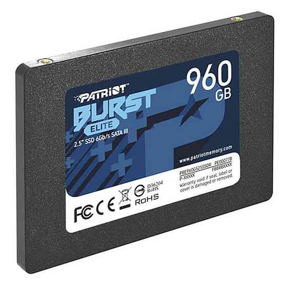 SSD Patriot Burst Elite 960GB 2.5" 7mm SATAIII TLC 3D Київ