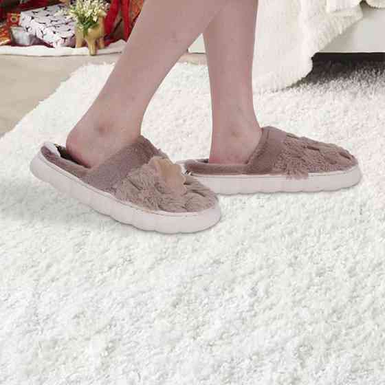 Домашние комнатные тапочки с подогревом A-232 USB c крыльями Beige Киев