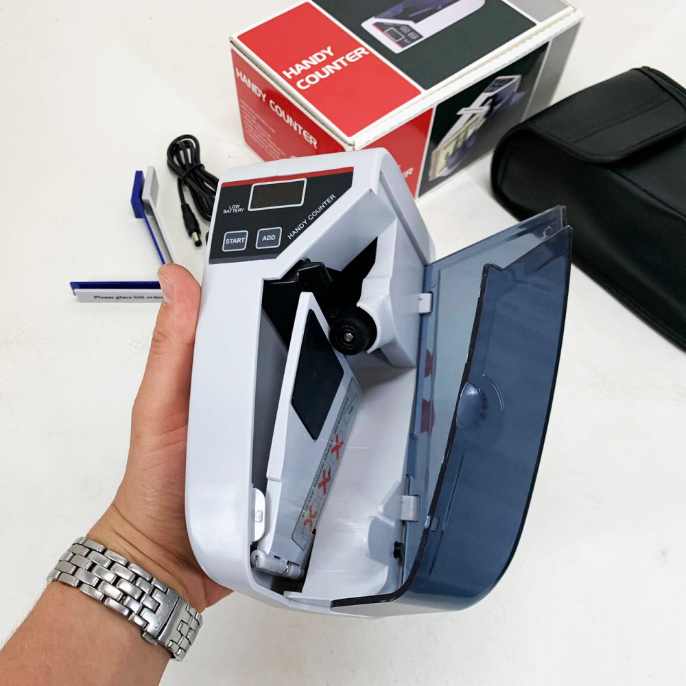 Купюролічильна машина для грошей Handy, Апарат для лічби грошей Лічильна машинка українських купюр AO-58 Львів - фото 9