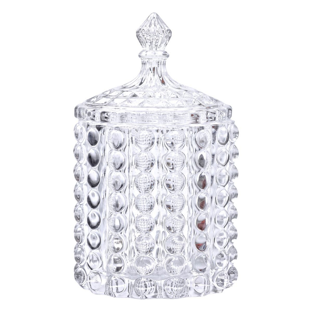 Цукерниця стеклянная з кришкою Ø7.5 см ваза цукорниця кругла HP-4-105 Коломия - фото 2
