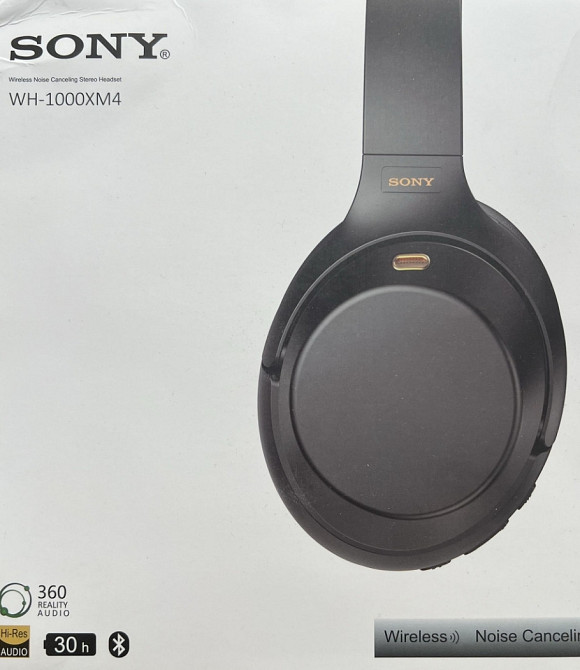Навушники Sony WH-1000XM4 чорного кольору. Київ - фото 7