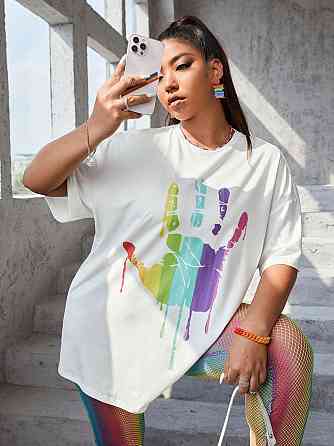 Футболка женская с принтом  42 Белая 2664082059 Днепр