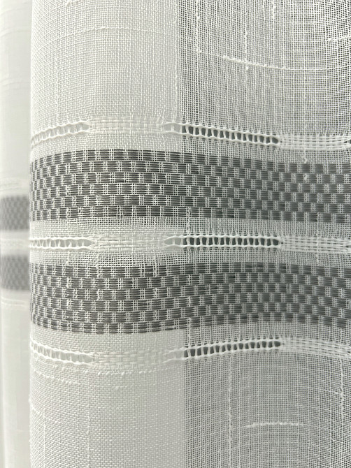 Тюль VR-Textil 2087т Мережка Льон Молочний з сірим 400х270 см (42-1298) Київ - фото 5