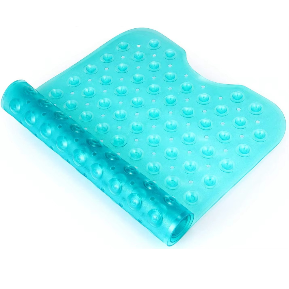 Коврик для ванной комнаты и душа атискользящий,для тела массажный силиконовый с присосками,зелёный, 40х100 см Каменец-Подольский - изображение 4