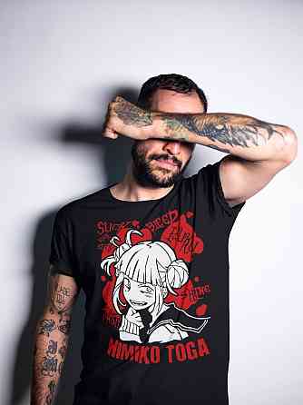 Футболка для мальчика аниме Моя геройская академия оверсайз (рост от 165 до 180 ) Черний AnimeJ0535m Днепр