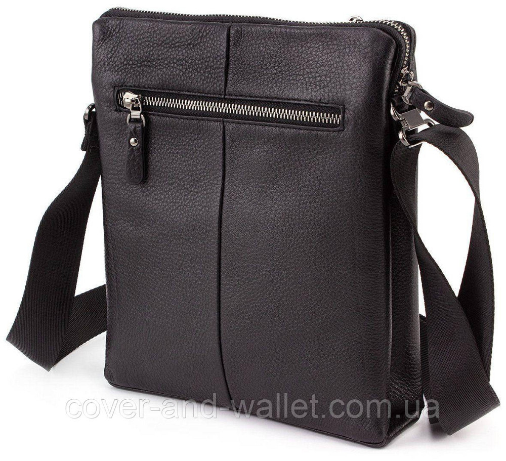 Стильная мужская кожаная сумка мессенджер Marco Coverna 7702-1A Киев - изображение 2