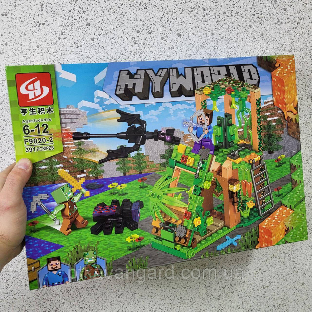 Конструктор Minecraft My World 391 деталь блочный F 9020-2 Хмельницкий - изображение 2