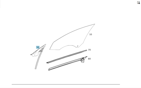 Mercedes-Benz  A1177250229 Напрямна опускного скла передніх правих дверей спереду CLA Shooting Brake X117 CLA C117 Одесса
