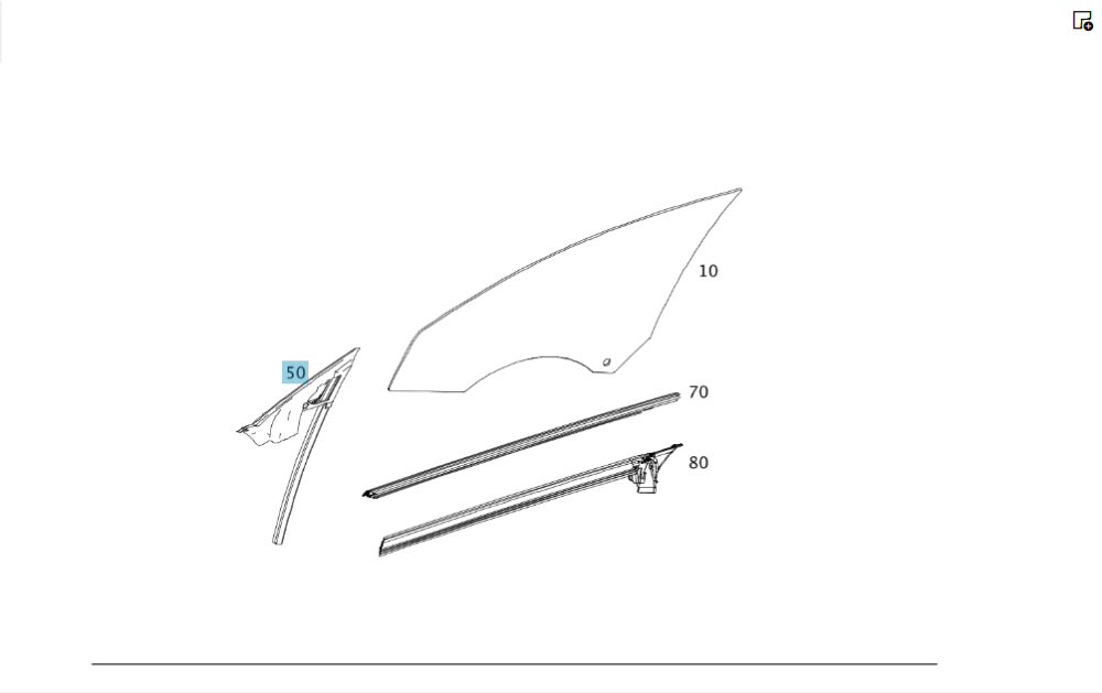 Mercedes-Benz  A1177250229 Напрямна опускного скла передніх правих дверей спереду CLA Shooting Brake X117 CLA C117 Одеса - фото 2