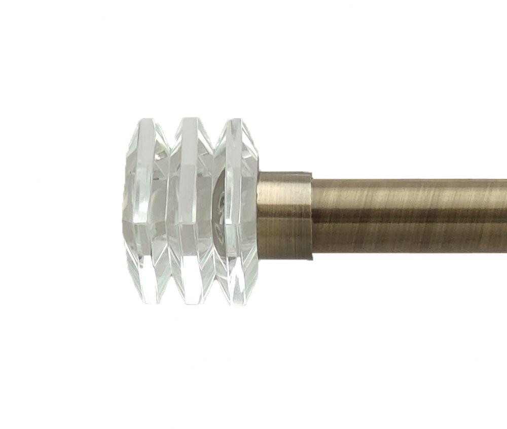 Карниз Orvit Міліора металевий однорядний техно гладка труба кільце металеве Антик 25 мм 160 см (00-00025884) Львов - изображение 2