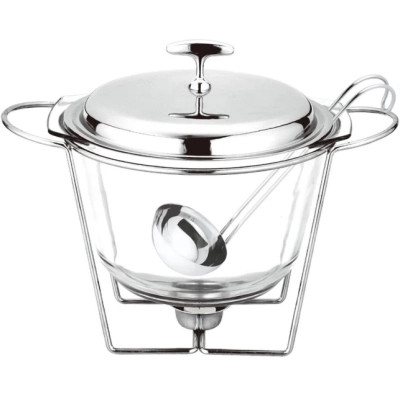 Мармит Ardesto Black Mars 3800мл, скло, нержавіюча сталь, круглий, прозорий (AR2416FW) Вінниця - фото 1