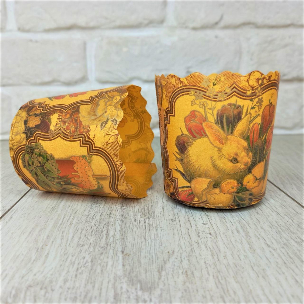 Паперова форма для пасок 100–150 г d70×h85 Вікторіанські, 50 шт/упаковка, для випічки Харків - фото 10