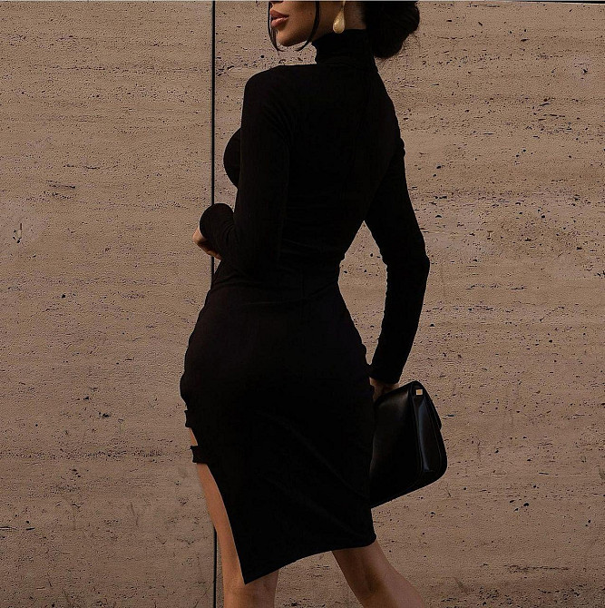 Жіноче привабливе елегантне плаття з розрізом італійський трикотаж 42/44 Одеса - фото 4