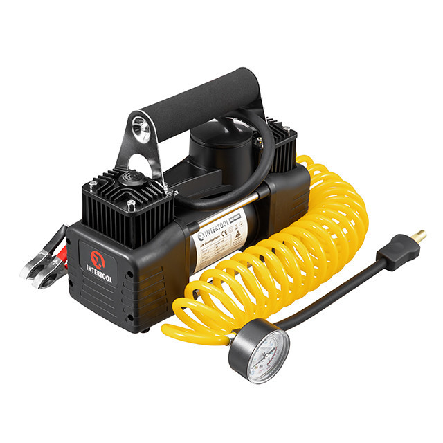 Компресор автомобільний INTERTOOL AC-0005 12В, 25 А, циліндр 2х30 мм, Потужний автомобільний компресор Львів - фото 10