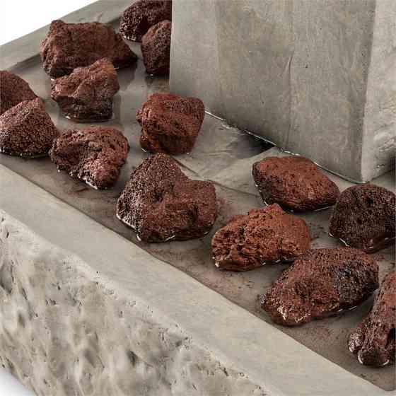 Фонтан Trafalgar Garden 1,5 м светодиодный стекловолоконный цемент, включая 4,5 кг декоративных камней из туфа Ровно