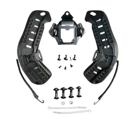 Обвіс для шолома MICH підвісна система + захисні подушки + бічні рейки ARC + шрауд (Чорний) Київ