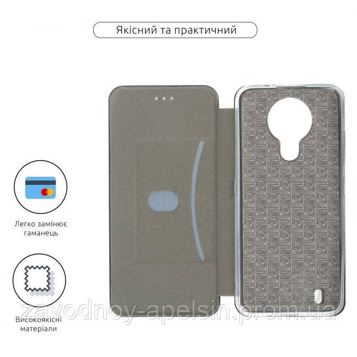 Чохол книжка Nokia 1.4 Підставка (чорний) Одеса - фото 3