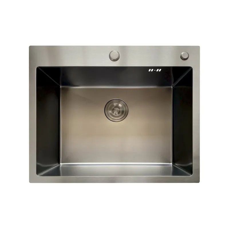 Мойка Mixxus MH6050 Micro Decor Graphite (3.0/0.8) из нерж. стали (цвет графит) (MI8221) Киев - изображение 1