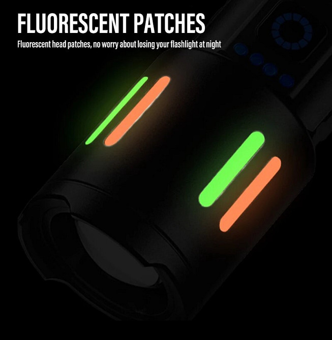 Ліхтарик ручний BL 611-TG акб 26650 Одеса - фото 9