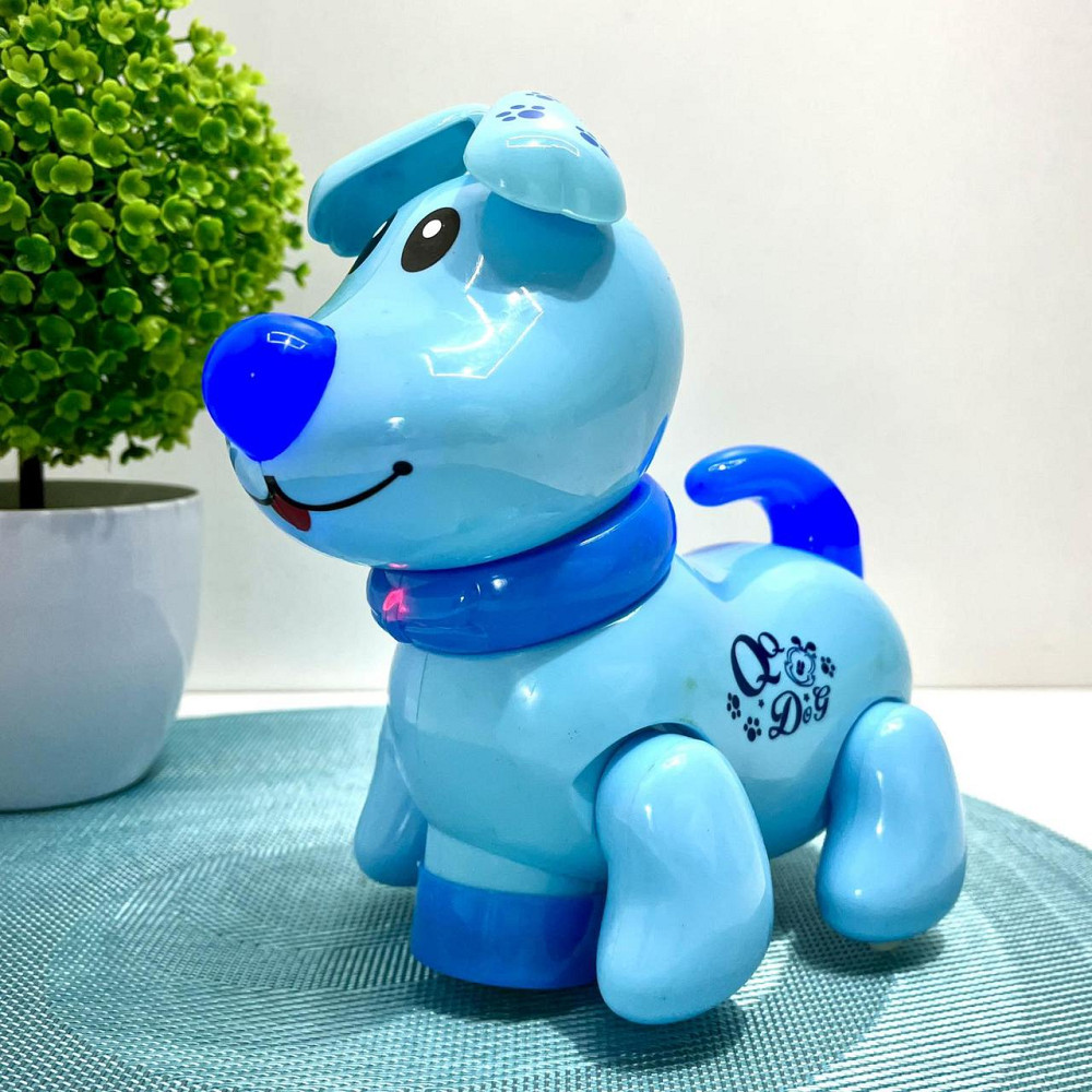 Собачка інтерактивна Limo Toy їздить світиться махає головою та хвостом Блакитна (EM 070 A) Чернігів - фото 6