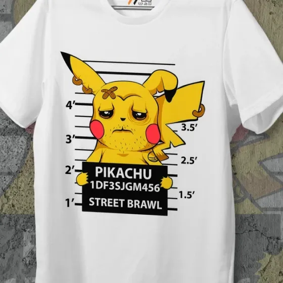 Футболка мужская с принтом Пікачу Размер 48 Anime0069 Днепр