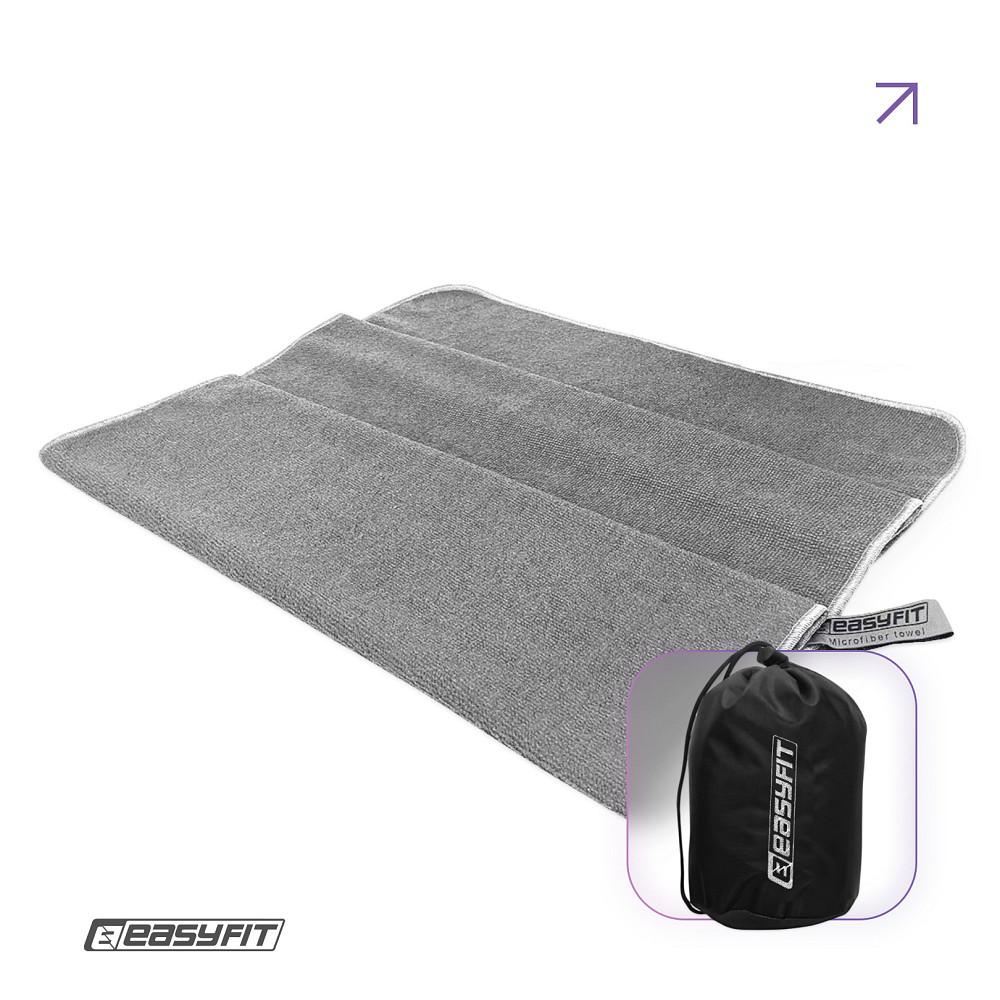 Спортивний рушник EasyFit RoyalWing 140х60 см з мікрофібри + чохол Коломыя - изображение 1