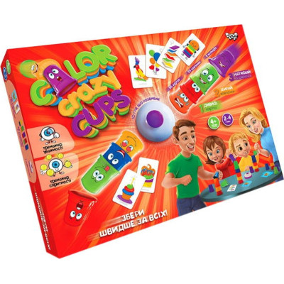 Настільна гра Danko Toys Color Crazy Cups (укр.) (CCC-01-01U) Вінниця - фото 1