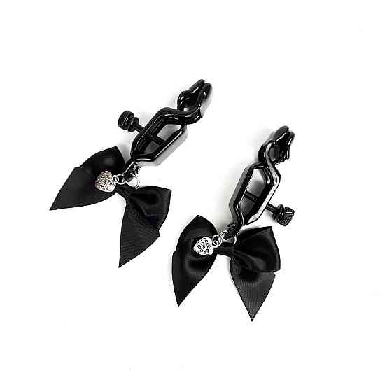Затискач для сосків Art of Sex - Nipple clamps Black Bow Sex Aura Київ