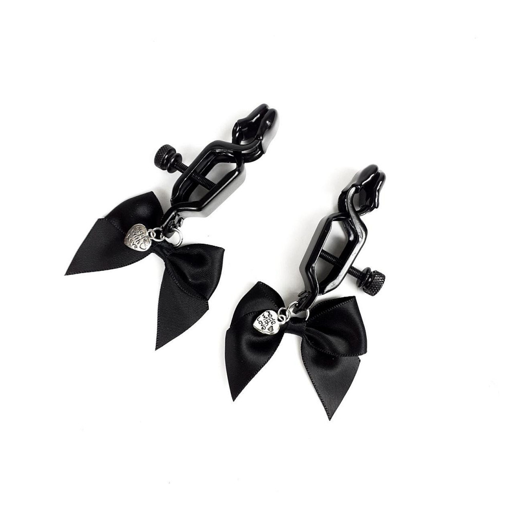 Затискач для сосків Art of Sex - Nipple clamps Black Bow Sex Aura Київ - фото 1