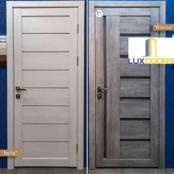 Двери  BELLA Лиственница белая Полотно, покрытие eco-tex Киев
