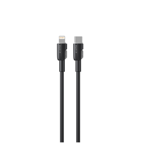 Кабель USB PD Type-C/Lightning Havit HV-CB309C 30W 1м чорний Житомир - фото 1